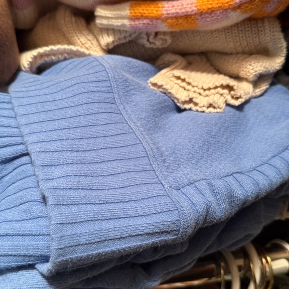 CAbi Light Blue V-Neck Sweater and Shorts Set - Picture 6 of 6